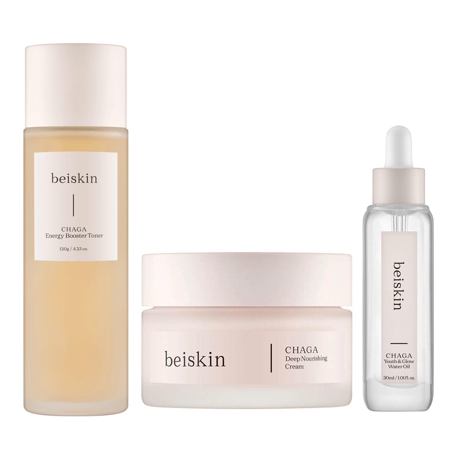 Chaga Ritual Set beiskin CHAGA 3pcs Set (Toner+Cream+Water Oil) | DODO SKIN – DODOSKIN