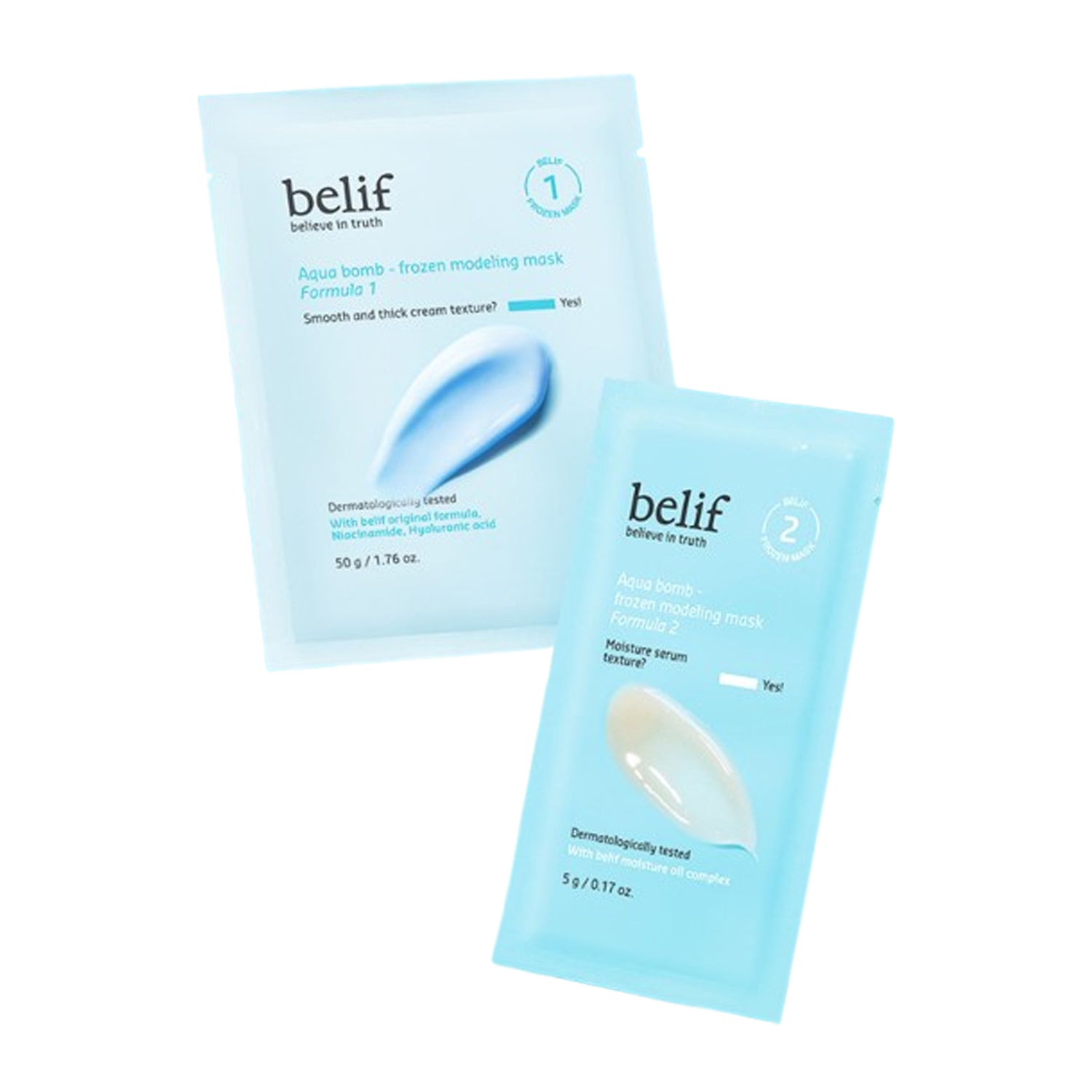 belif Aqua Bomb - Frozen Modeling Mask 55g × 4ea | DODO SKIN – DODOSKIN
