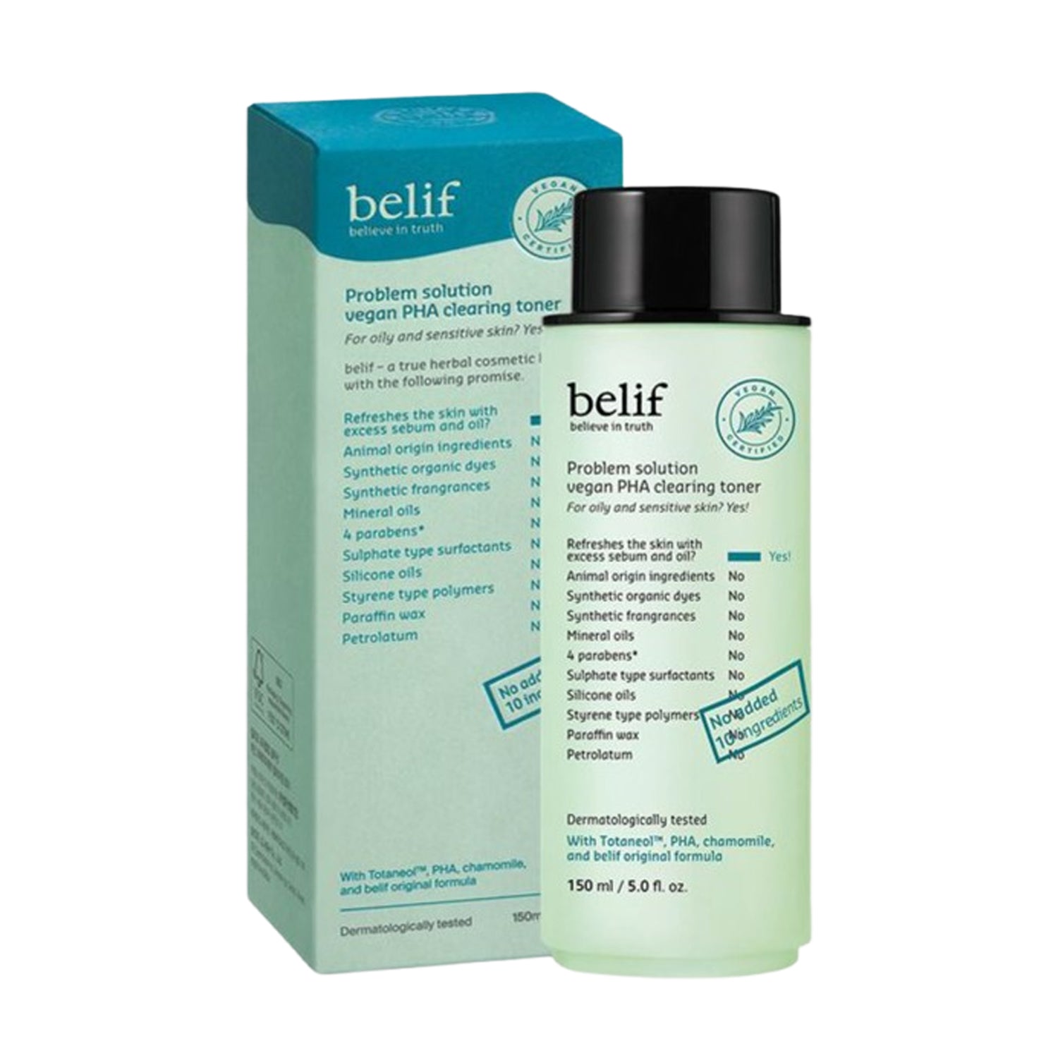 belif Problem Solution – Vegan PHA Clearing Toner 150ml