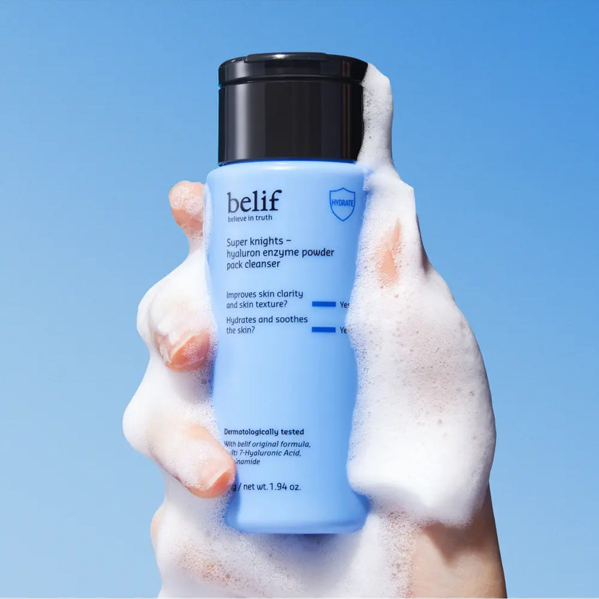 belif Super Knights Hyaluron Enzyme Powder Pack Cleanser 55g