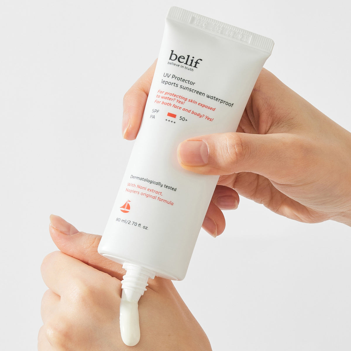 belif UV Protector Leports Sunscreen Waterproof SPF50+ PA++++ 80ml