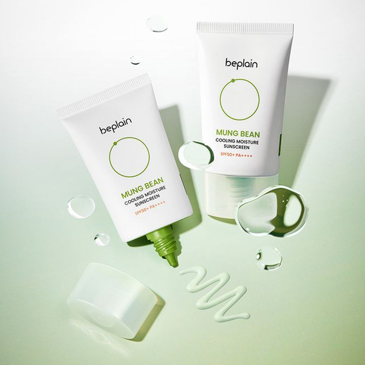 beplain Escalero solar de humedad de frijoles mung SPF 50+ PA ++++ 50 ml