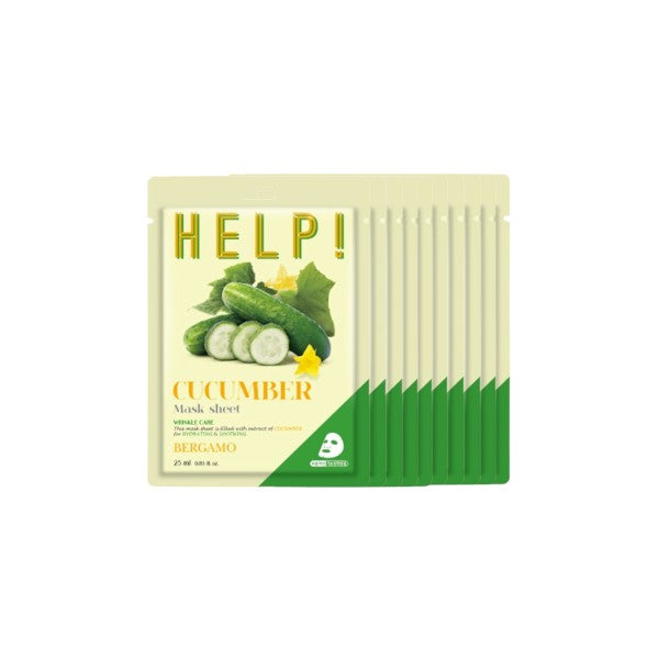 Bergamo Help! Mask Pack Cucumber 25ml *10ea - DODOSKIN