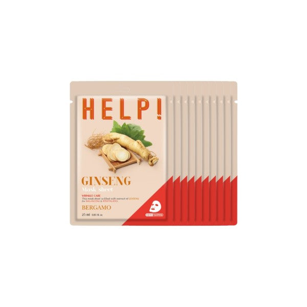 Bergamo Help! Mask Pack Ginseng 25ml *10ea - DODOSKIN