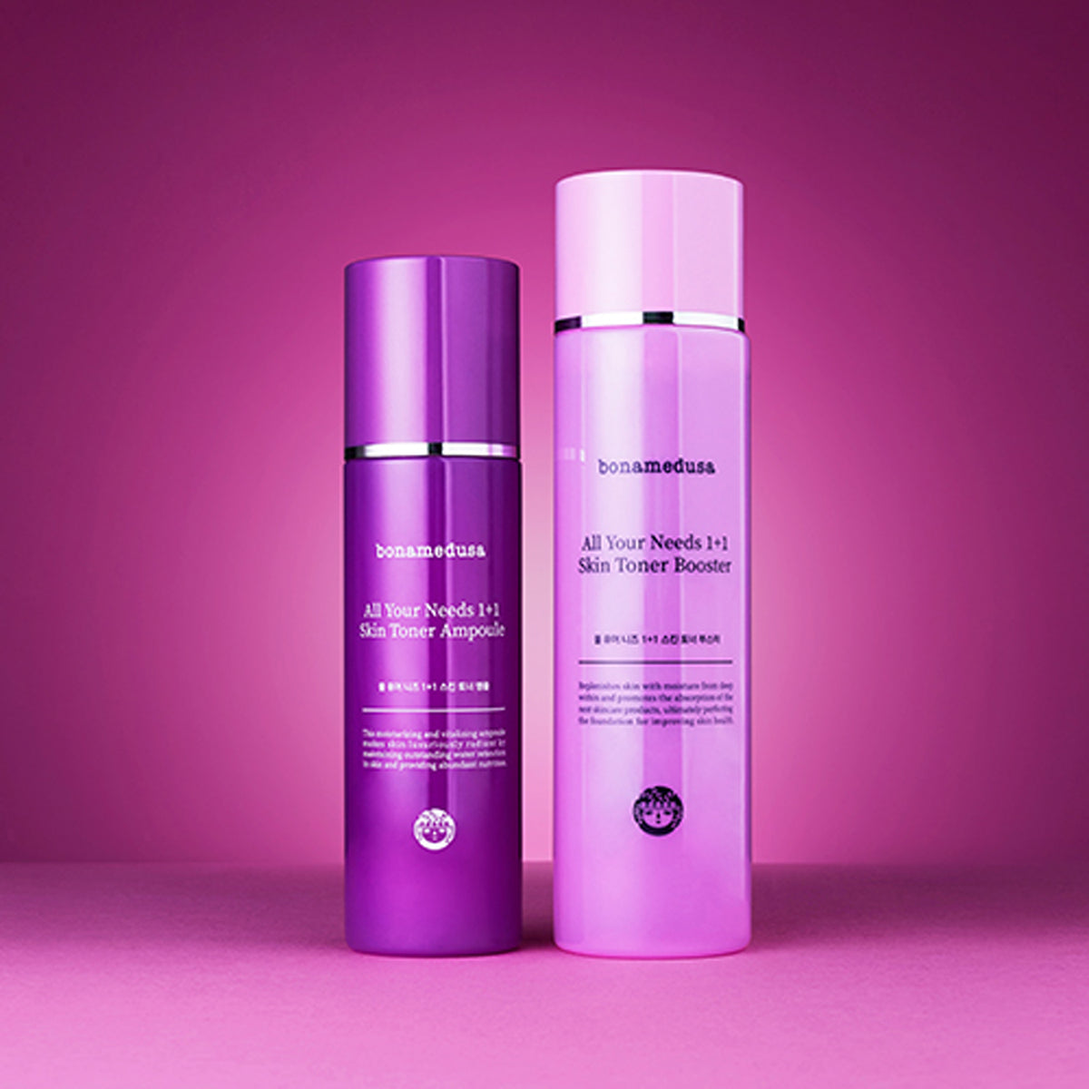 bonamedusa All Your Needs 1+1 Skin Toner Booster & Ampoule Set