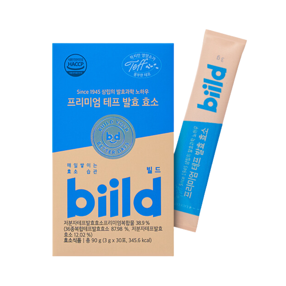 build Premium Teff Fermented Enzyme 90g (30 Sticks, 1-Month Supply)