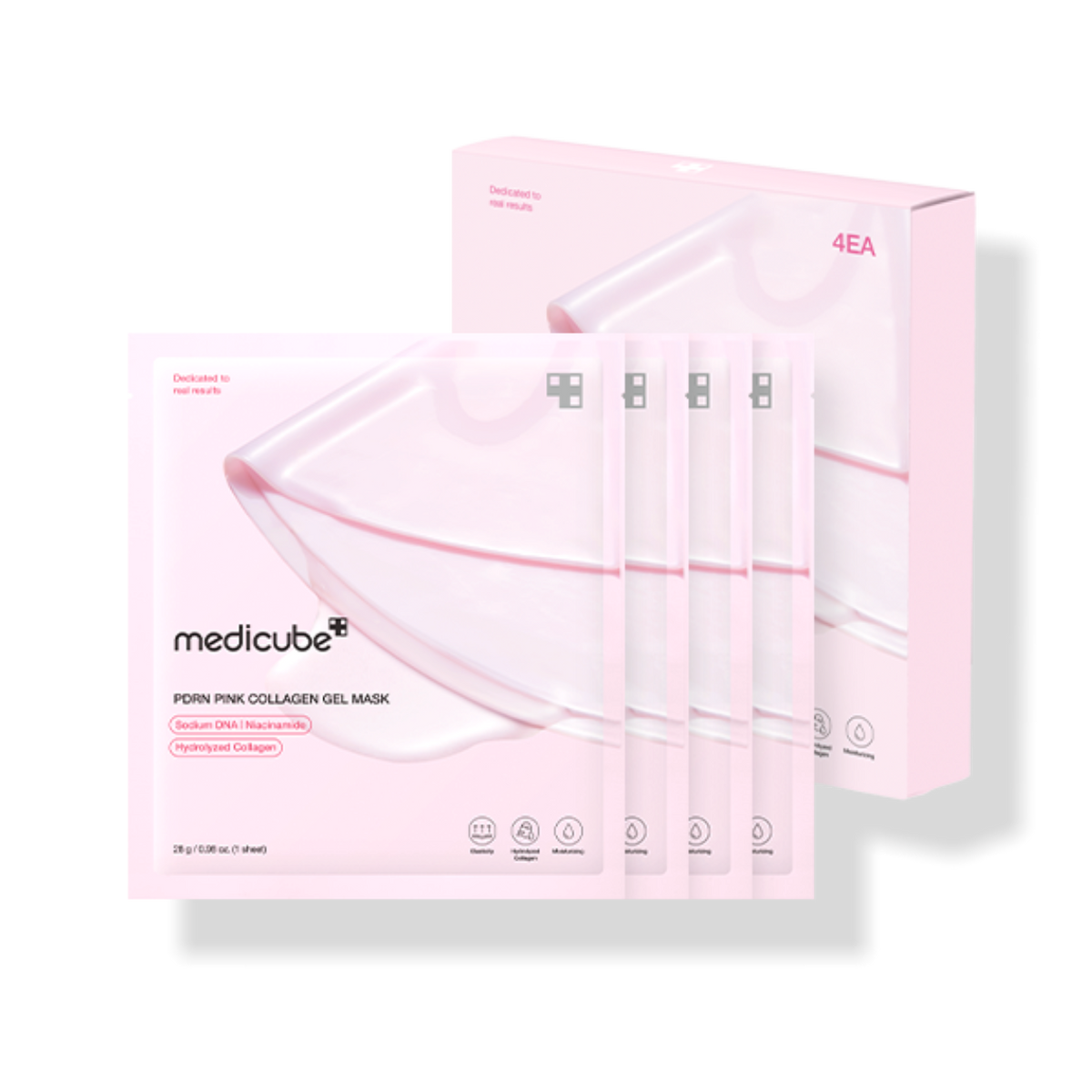 MEDICUBE PDRN Pink Collagen Gel Mask Sheet 1Box (28g x 4ea)