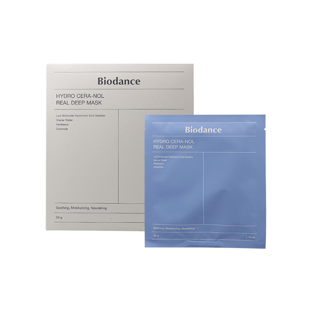[Expiration imminen] Biodance Hydro Cera-Nol Real Deep Mask Sheet 34g 4ea (1BOX)