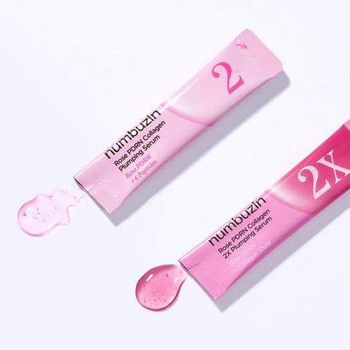 Numbuzin No.2 Rose PDRN Collagen Plumping Serum DUO Set 1.2mlx10ea