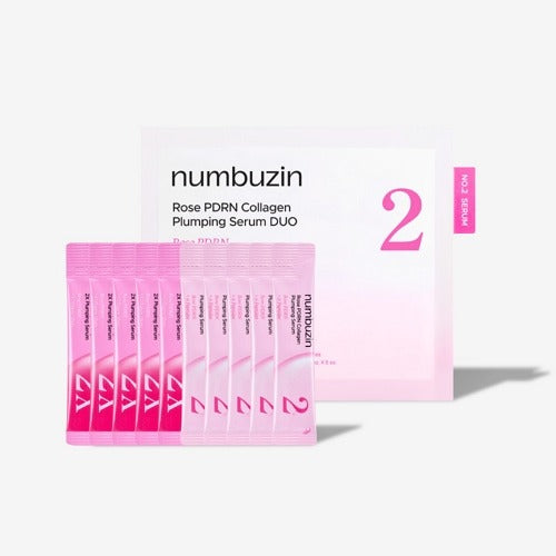 Numbuzin No.2 Rose PDRN Collagen Plumping Serum DUO Set 1.2mlx10ea