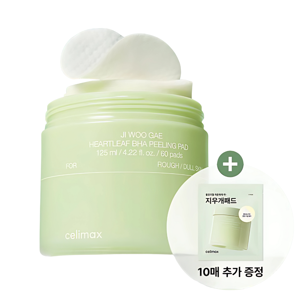 celimax Jiwoogae Heartleaf BHA Peeling Pad 60P Set (+10P)
