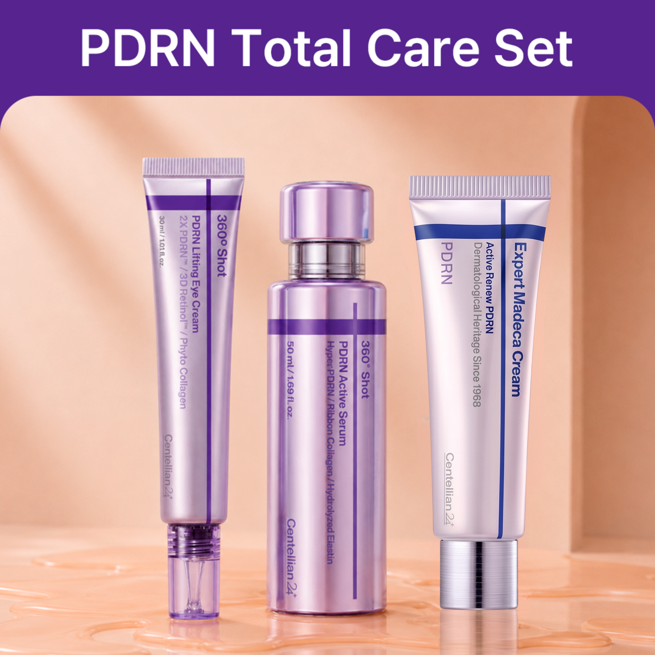 [PDRN Total Care Set] Serum + Eye Cream + Cream