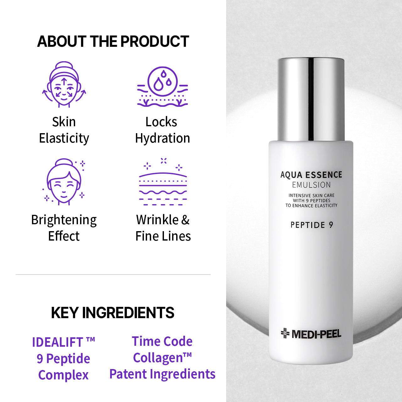 MEDI-PEEL Peptide 9 Aqua Essence Emulsion 250ml | DODO SKIN – DODOSKIN