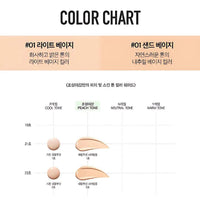 Color Chart of chosungah22 C&T VVIG Cushion Cica Ampoule Special Kit 25g available in two color.
