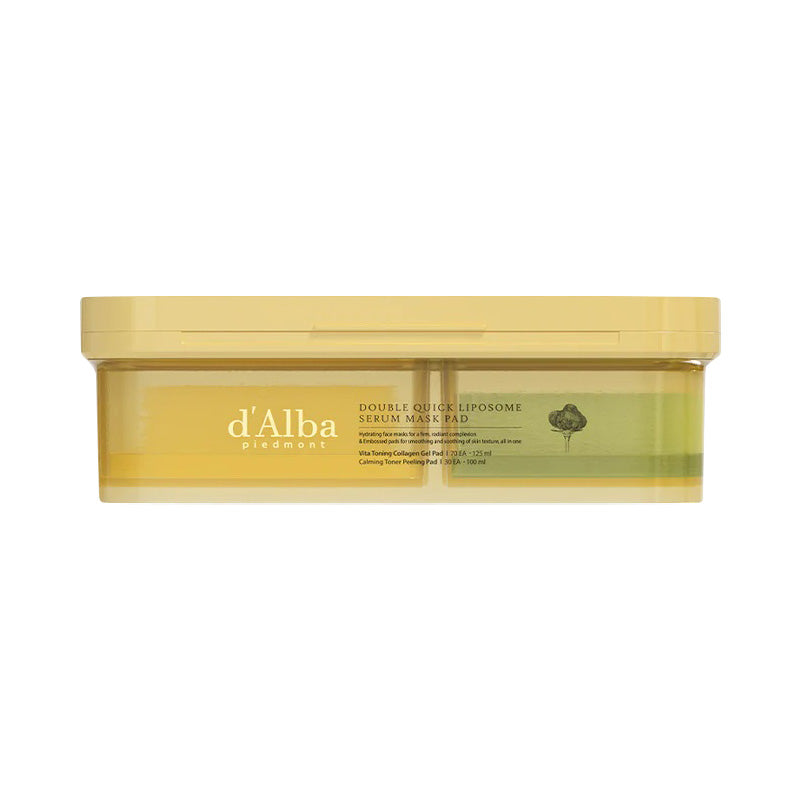 d'Alba Double Quick Liposome Calming & Boosting Dual Pad  2 Boxes 200 Sheets