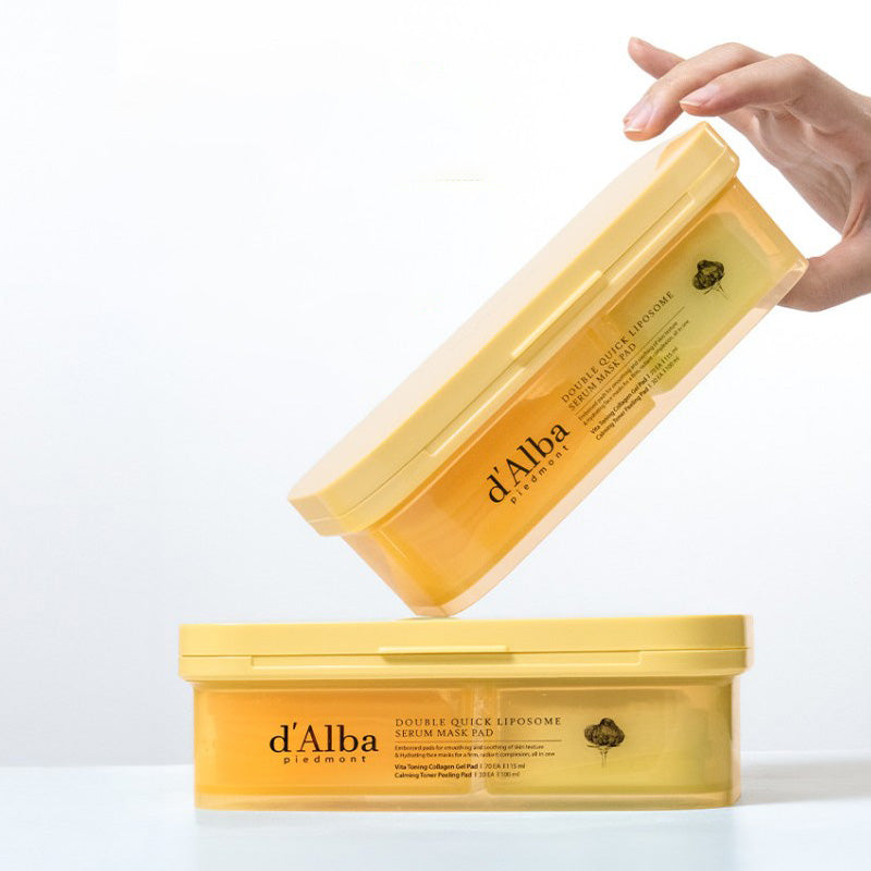 d'Alba Double Quick Liposome Calming & Boosting Dual Pad  2 Boxes 200 Sheets