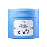 dear, klairs EGF Blue Calming Toner Pad 150ml (60 Pads)
