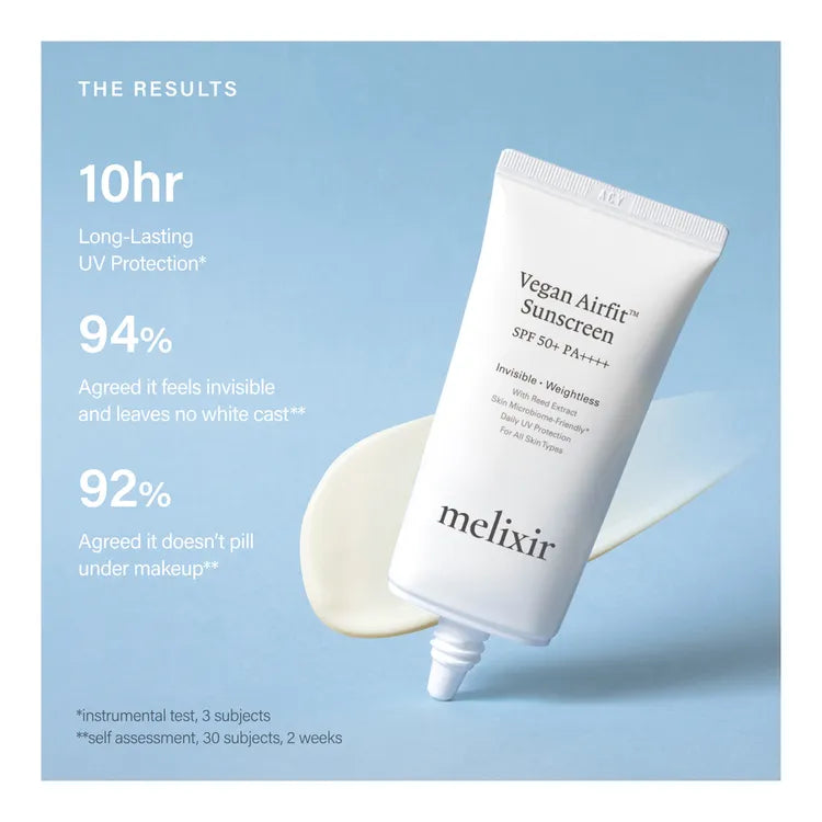 Melixir Vegan Airfit™ Sunscreen SPF 50+ PA++++ 50ml - DODOSKIN