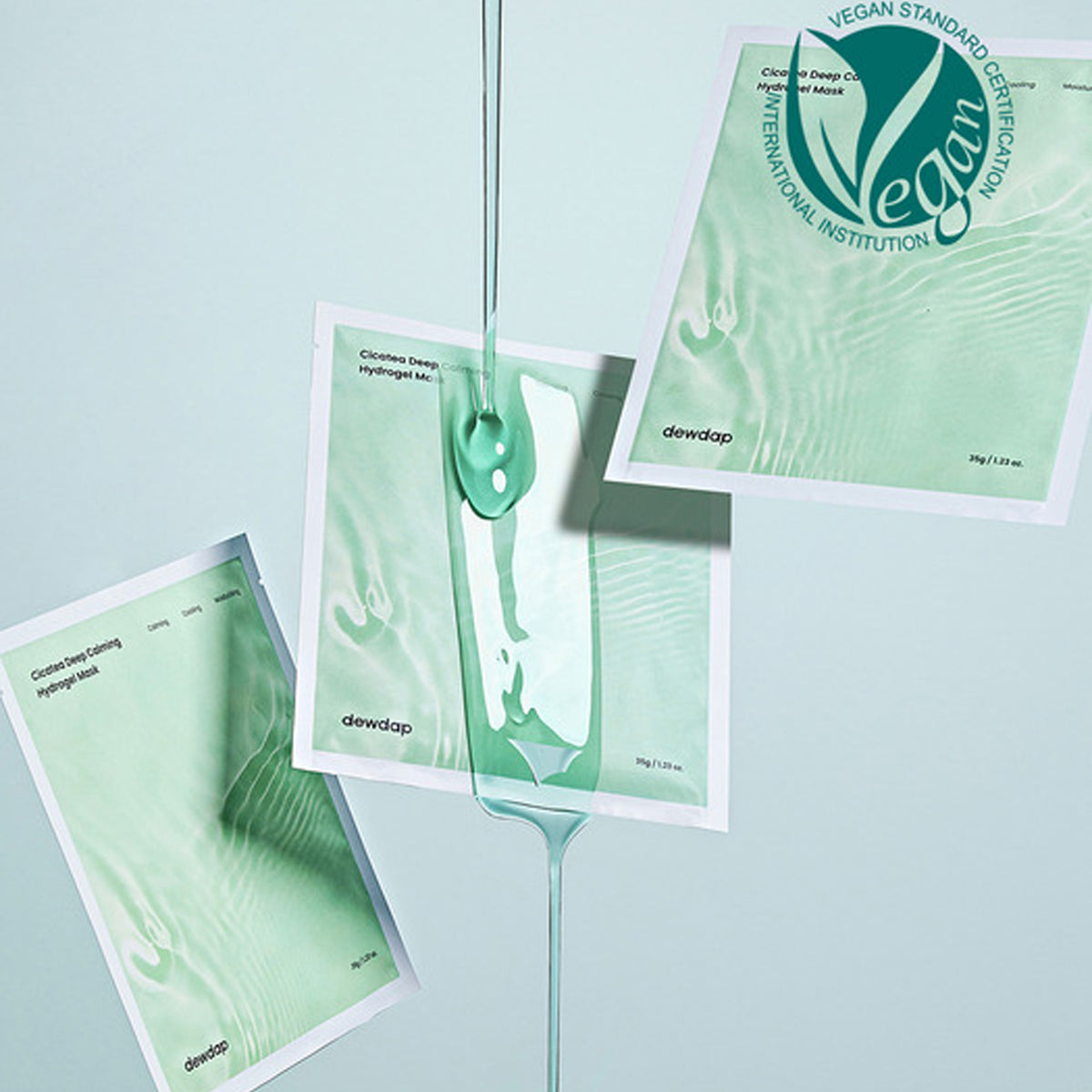 dewdap Cicatea Deep Calming Hydrogel Mask 35g x 4 Sheets