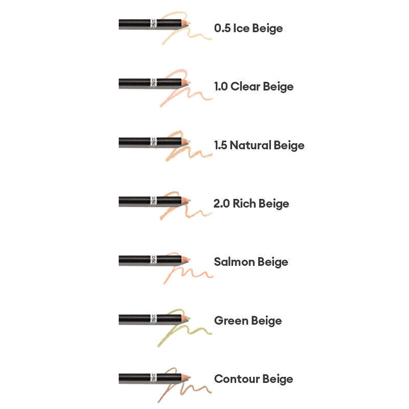 Image of the SAEM Cover Perfection Concealer Pencil. This pencil concealer is designed for precise application to cover blemishes, dark spots, and other imperfections. The sleek design features the brand name and product details, making it convenient for on-the-go touch-ups.