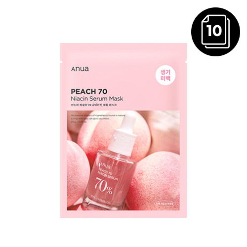 [ANUA] Peach 70 Niacin Serum Mask 10ea - Dodoskin