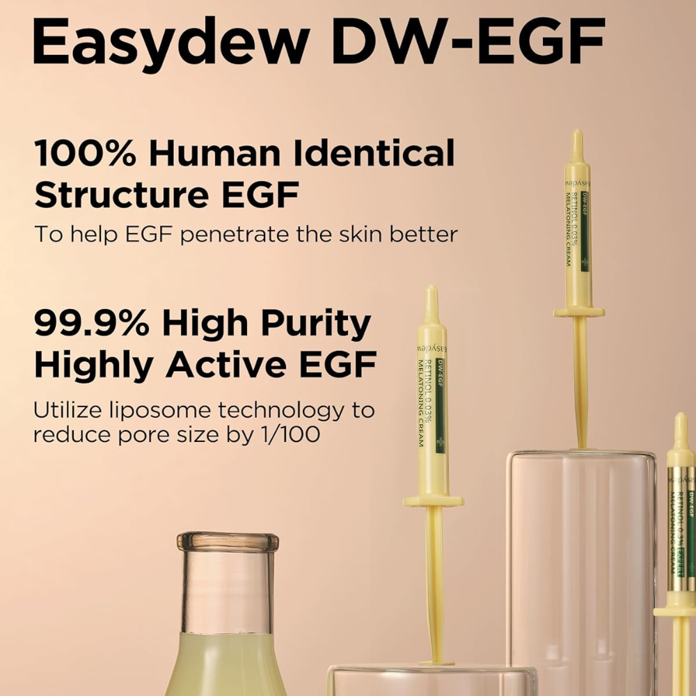 EasyDew DW-EGF Mela-A Retinol 0.03% Cream 10ml Set (+1 ml)