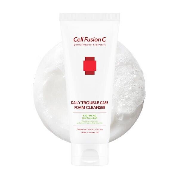 Cell Fusion C TRE.AC Daily Trouble Care Foam Cleanser 130ml - Dodoskin
