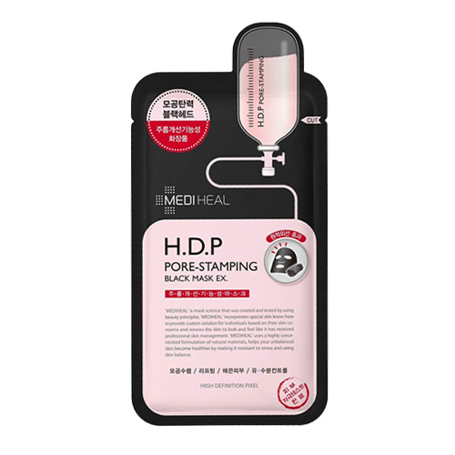 [MEDIHEAL] H.D.P Pore-Stamping Black Mask EX * 1ea - Dodoskin