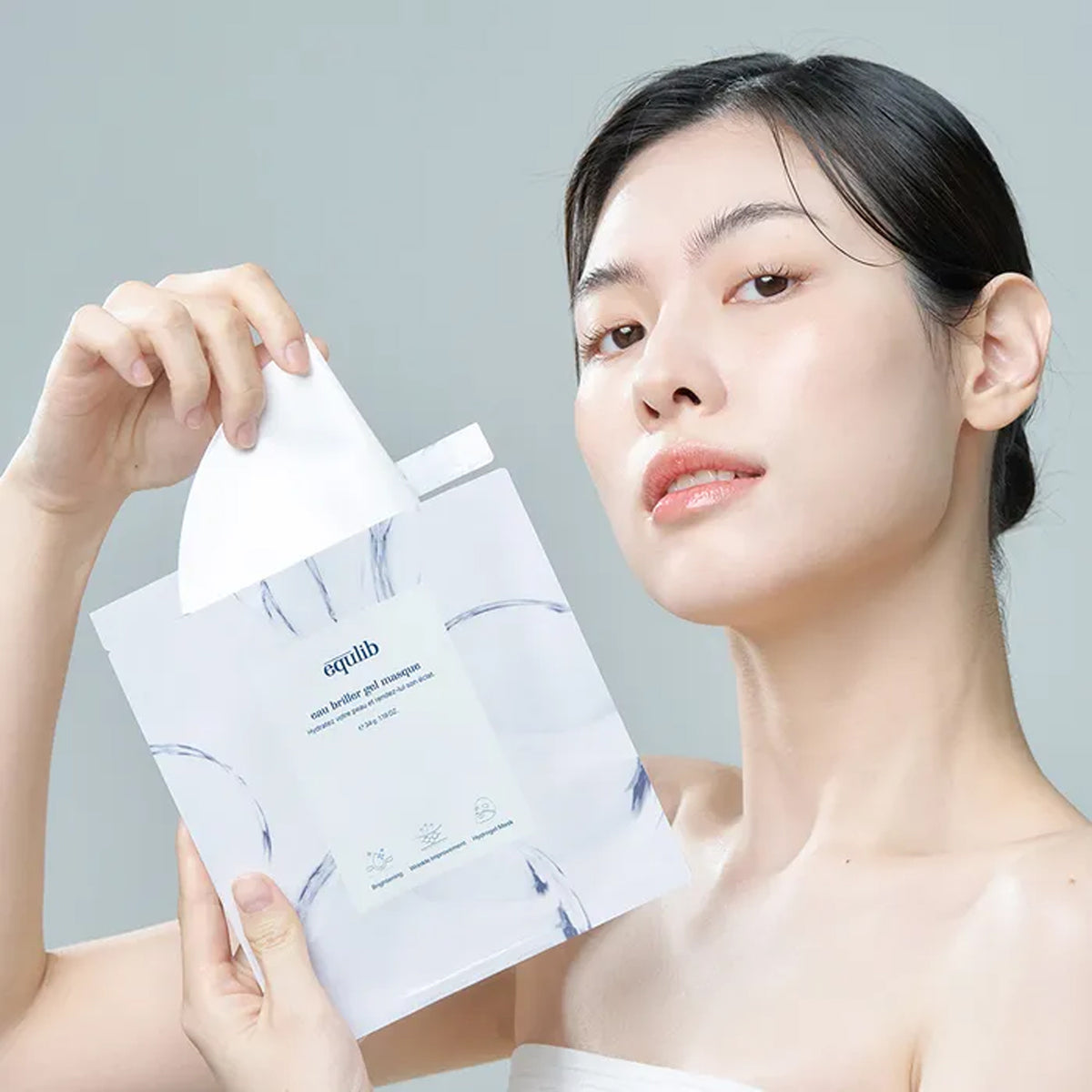 equlib Eau Briller Gel Mask 1 Box (34g × 4 sheets)