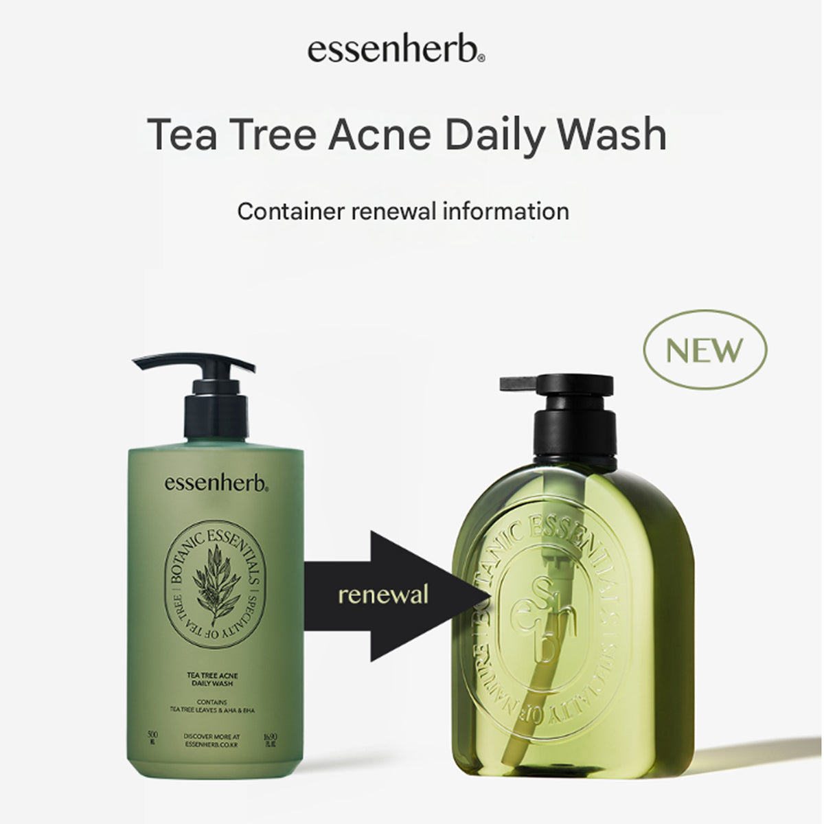 Essenherb Tea Tree Acner Daily Wash 500ml