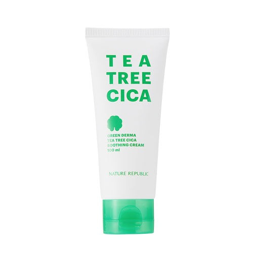 [Nature Republic] Green Derma Tea Tree Cica Soothing Cream 100ml - Dodoskin