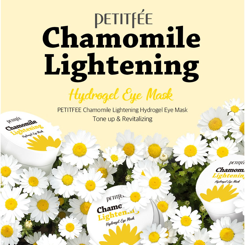 PETITFEE Chamomile Lightening Hydrogel Eye Mask 60ea (30days) - DODOSKIN