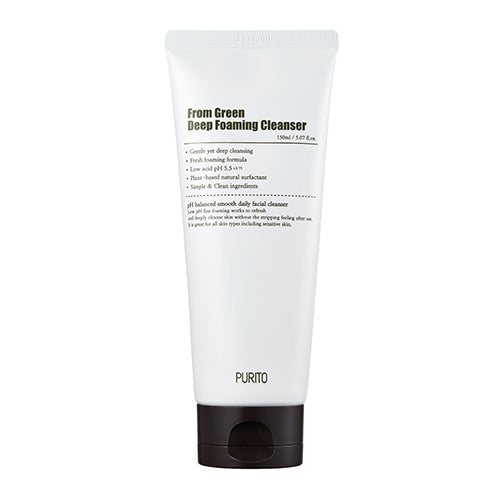 [PURITO] From Green Deep Foaming Cleanser 150ml - Dodoskin