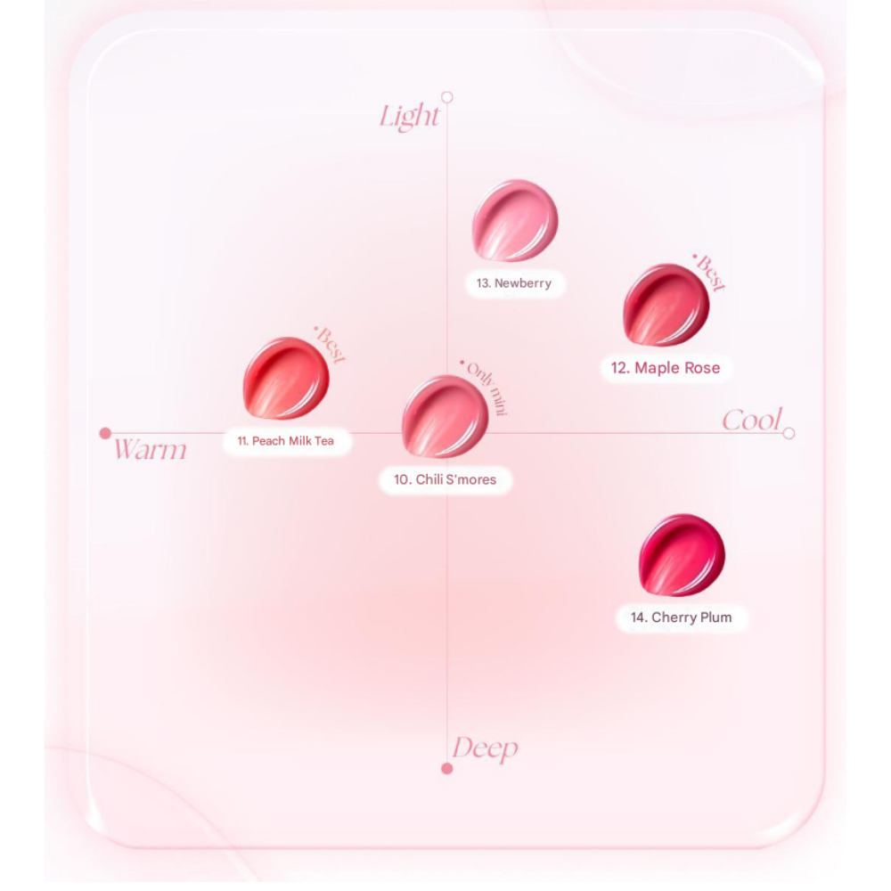 Tinte de gel con cariñosas 3.5 ml - 4 colores