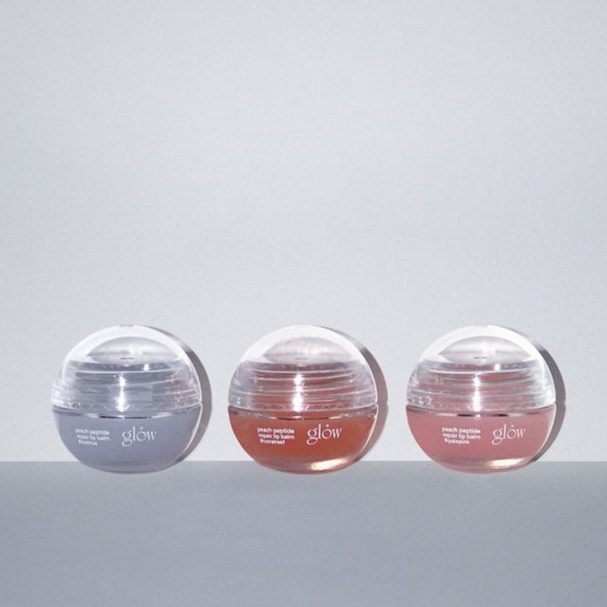 glow Peach Peptide Lip Balm 8g 3 colors