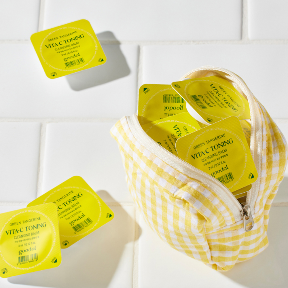 goodal Green Tangerine Vita C Toning Cleansing Balm Travel Kit [14 Pieces]