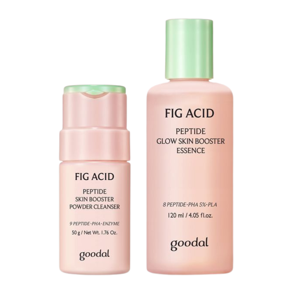 goodal Pig Acid Peptide Skin Booster Powder Cleanser 50g + Essence 120ml Set