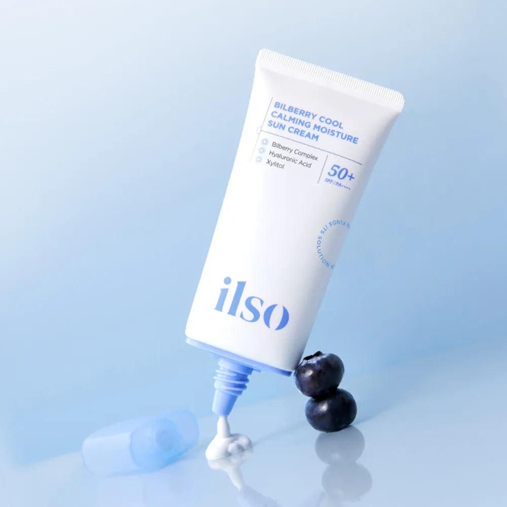 ilso Bilberry Cool Calming Moisture Sunscreen SPF50+ PA++++ 50ml
