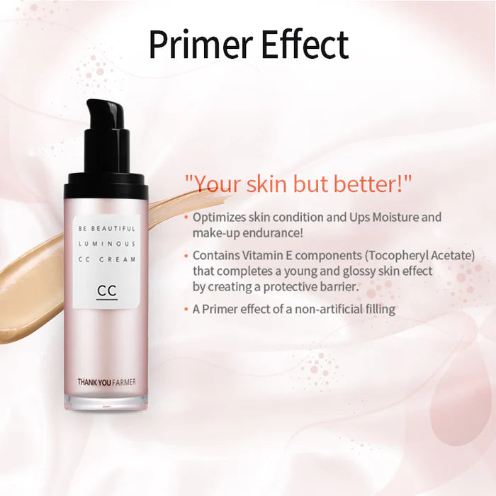 (Matthew검수) THANK YOU FARMER Be Beautiful CC Cream SPF30 PA++ 40ml - DODOSKIN
