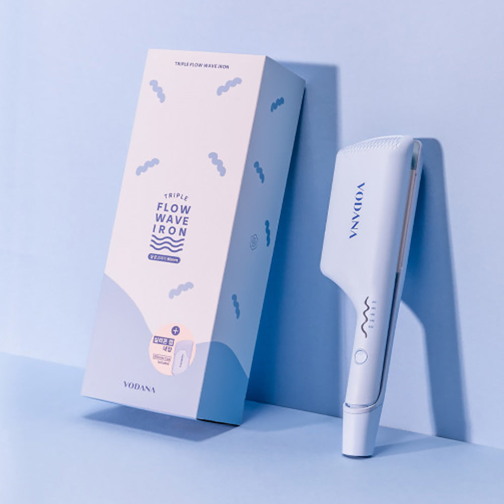 VODANA Triple Flow Wave Iron 40mm Creamy Blue | DODO SKIN – DODOSKIN VODANA Triple Flow Wave Iron 40mm Creamy Blue | DODO SKIN – DODOSKIN