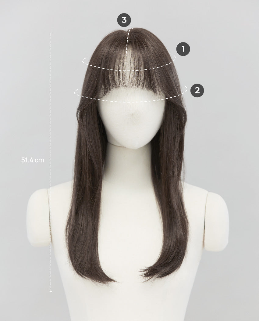 Complete Wig) Long Medium Hug Perm (Most Yarns) - DODOSKIN
