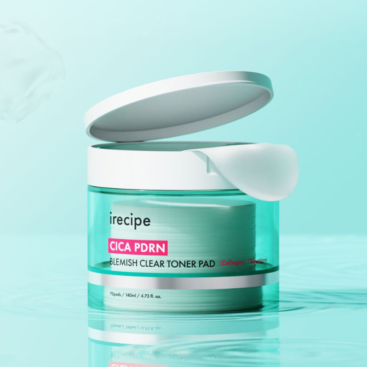 irecipe cica pdrn mancha de tóner transparente almohadilla 70 hojas