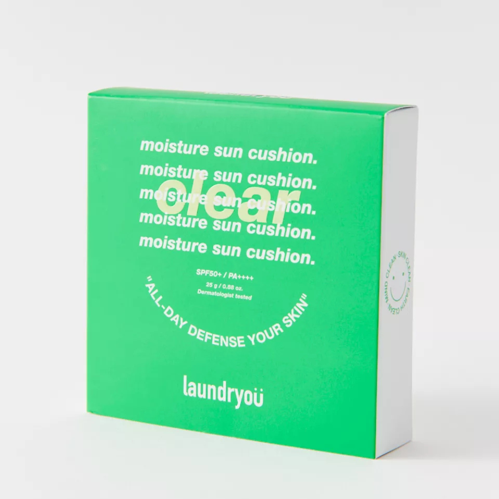 laundryou x Be Clean Moisture Sun Cushion Clear SPF50+ PA++++ 25g