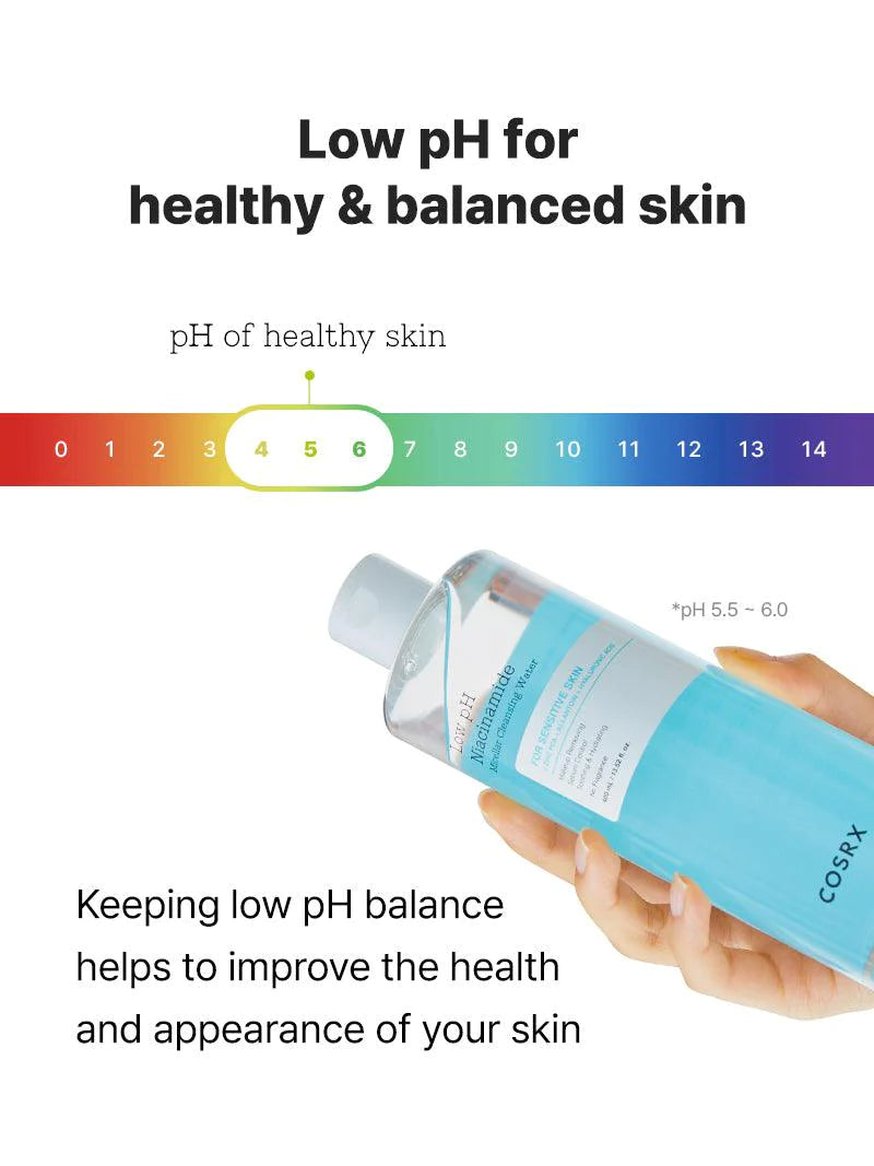 COSRX Low pH Niacinamide Micellar Cleansing Water 400ml - DODOSKIN