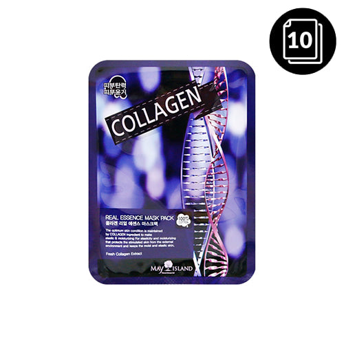 [MAY ISLAND] Collagen Real Essence Mask Pack 10ea - Dodoskin