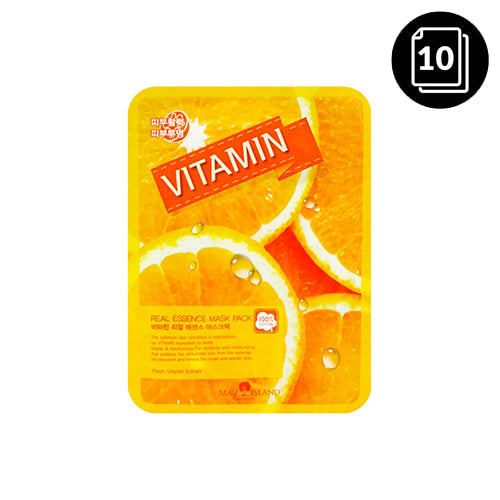 [MAY ISLAND] Vitamin Real Essence Mask Pack 10ea - Dodoskin