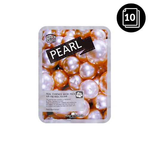 [MAY ISLAND] Pearl Real Essence Mask Pack 10ea - Dodoskin