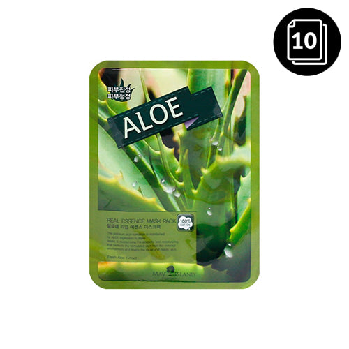 [MAY ISLAND] Aloe Real Essence Mask Pack 10ea - Dodoskin