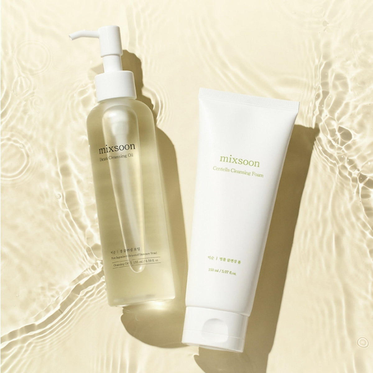 mixsoon Double Step Cleansing Duo Special Set (Cleansing Foam 150ml + Cleansing Oil 195ml)