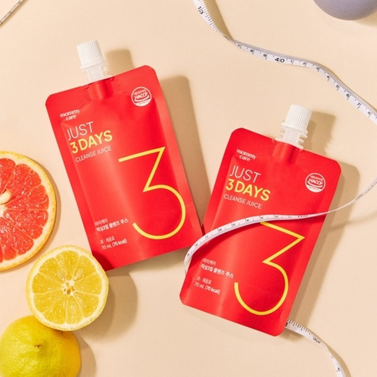 mommy care Just 3-Day Cleanse Juice - Grapefruit Flavor (70ml x 6 Pouches)